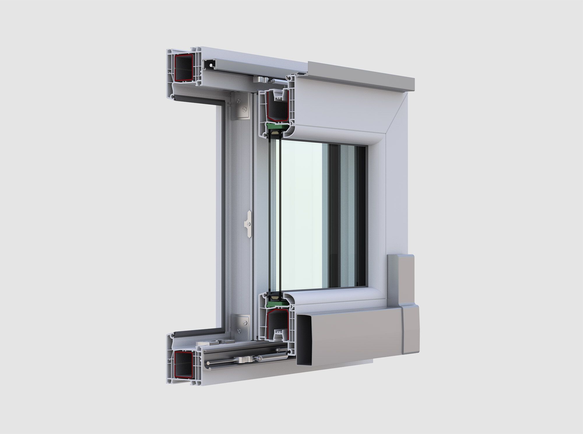 Раздвижные окна из ПВХ QFORT Paysage ARCH-00057486 - Вид №1