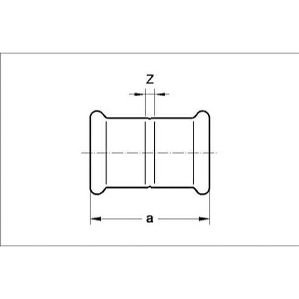 12827018 SANHA 28270 SANHA-Therm Industry муфта ВПр-ВПр 18 мм  - Вид №1