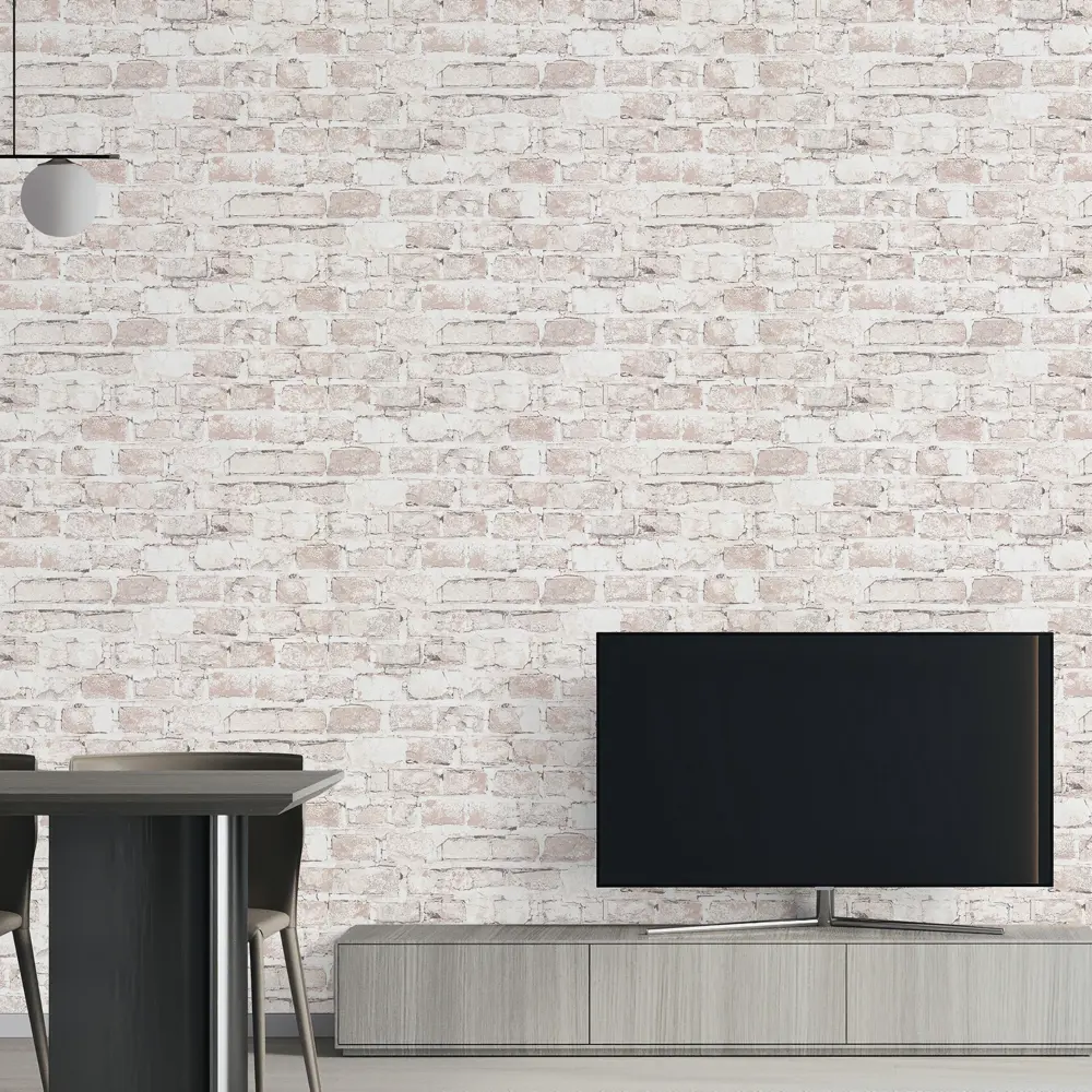 Обои флизелиновые Аспект Ру Брикс темно-бежевые 1.06 м 78030-45 STLM-2080231 - Вид №4