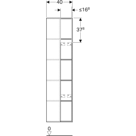 500.569.JI.1 Полка Geberit Citterio с зеркалом Geberit  - Вид №3