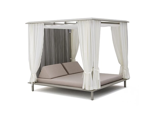 Кровать с балдахином из акриловой и алюминиевой ткани Varaschin Sunmoon ARCH-00069150