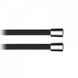 00050032 PREMIUM Гладкий шланг для душа 150 Хром-Черный GRB MIXERS