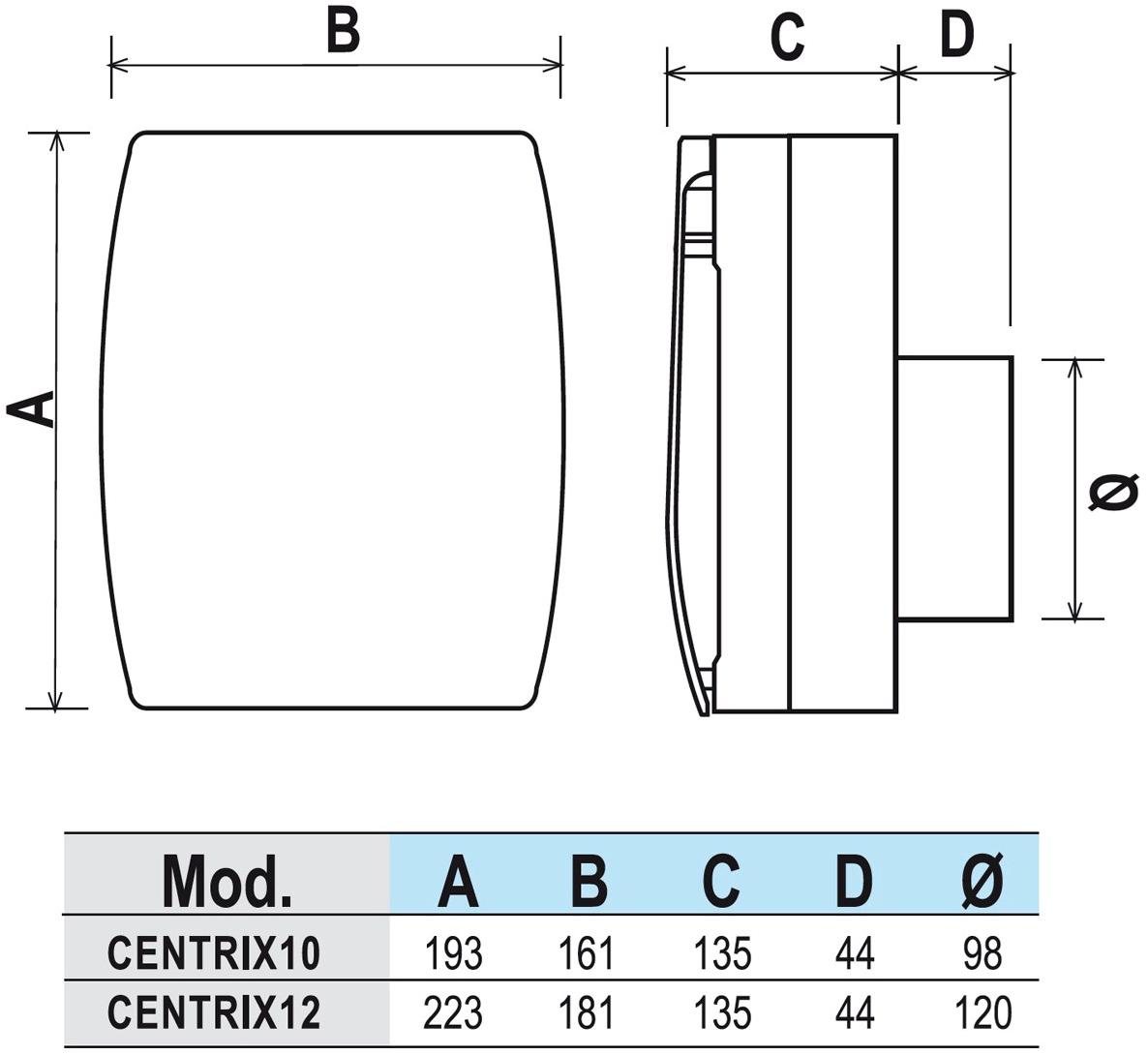 First Corporation Центробежный вентилятор настенный La ventilazione Centrix10 - Вид №3