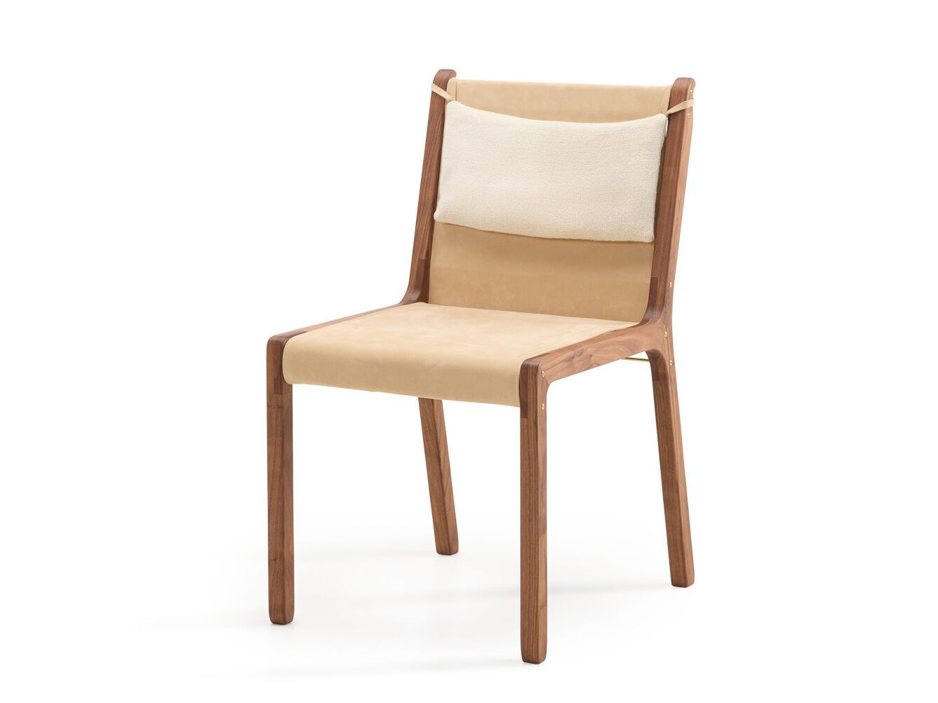 Стул из грецкого ореха и кожи Collett & Victor IDA ARCH-00136583