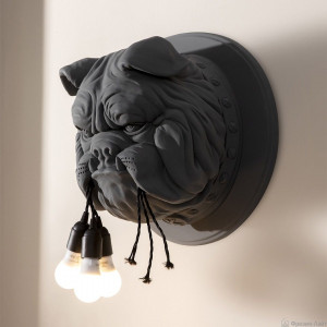 Karman AP191 BB INT AMSTERDAM настенный светильник бульдог серый матовый