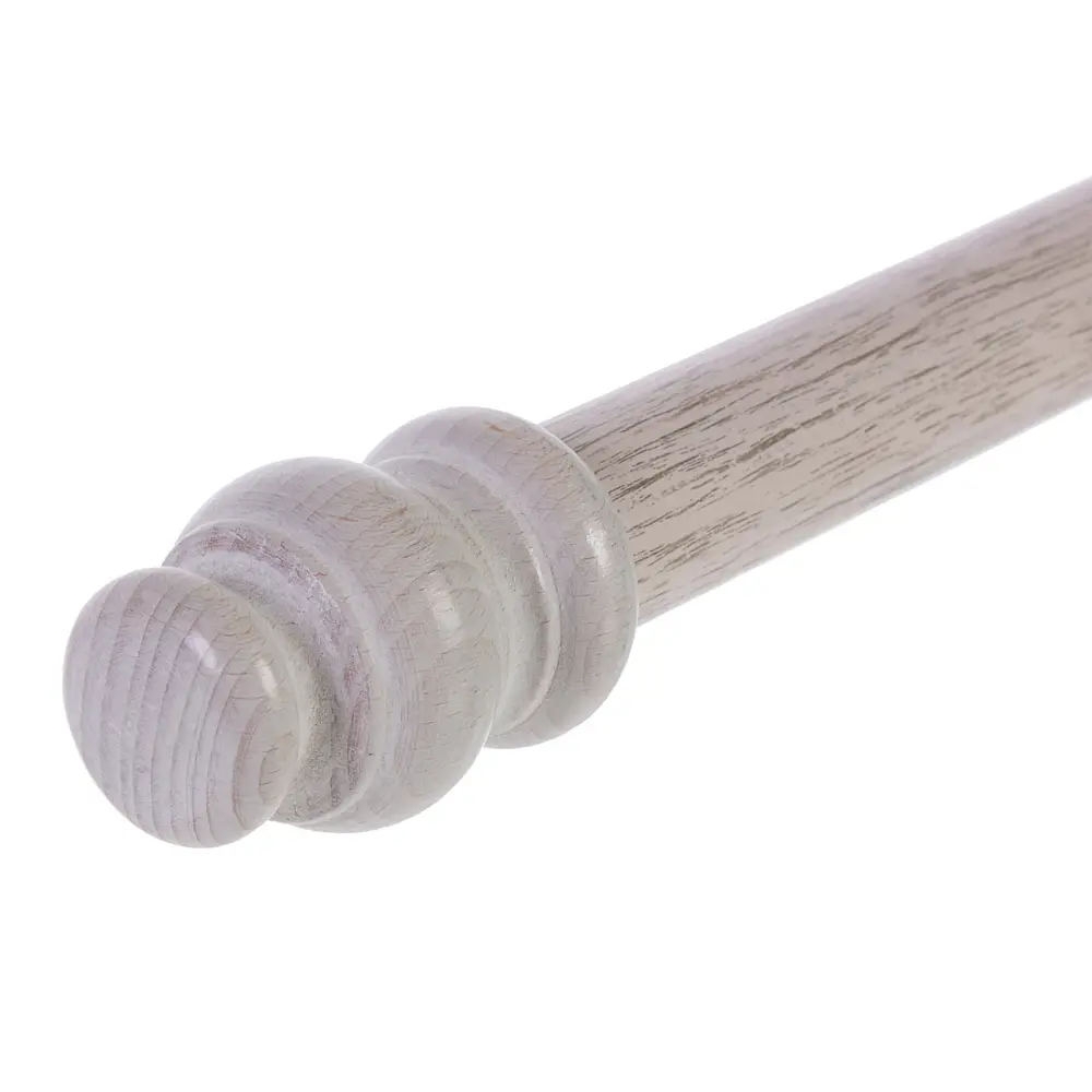 Santreyd Двухрядный карниз из натурального дуба для штор и портьер 14526361 STLM-0004999