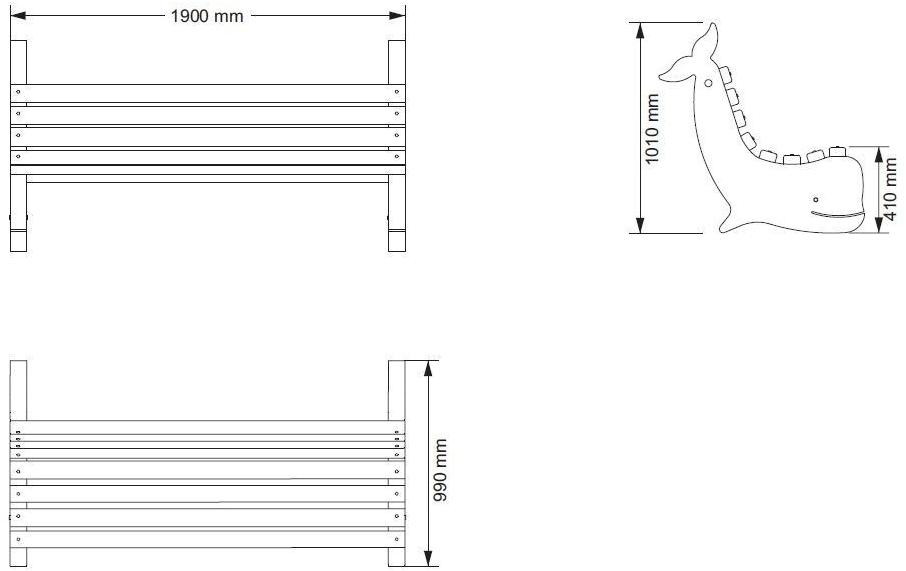 ENCHO ENCHEV - ETE Скамейка из бетона и дерева со спинкой  155  - Вид №5