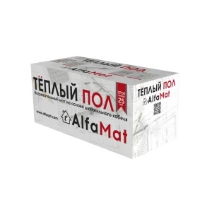 91837241 Нагревательный мат для теплого пола Alfaopt 10 м² 1500 Вт STLM-1385160