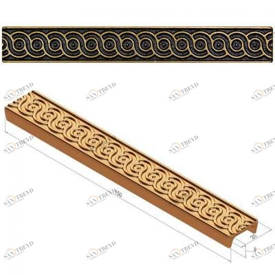 Бордюр бронзовый Planet Listello 2x15 (30 шт СНЯТ Kavarti (Каварти) sun-id-322180