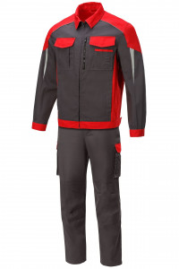 5044433 Костюм NEW графит красный STATUS  Летняя спецодежда  размер 52-54/182-188