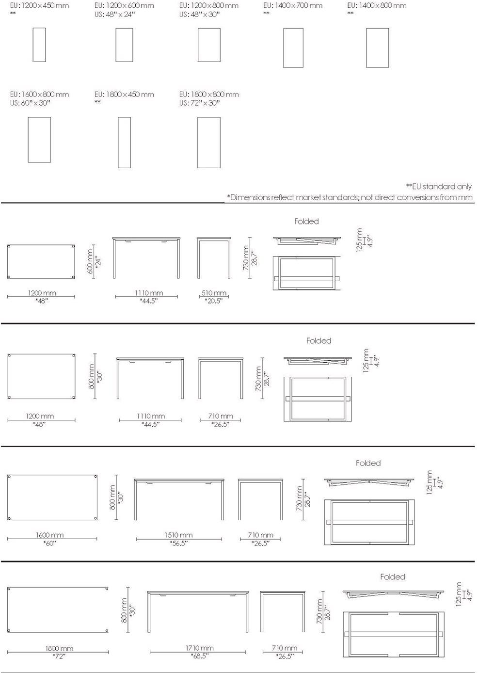 Howe Стол складной прямоугольный Usu sun-id-1502114 - Вид №15