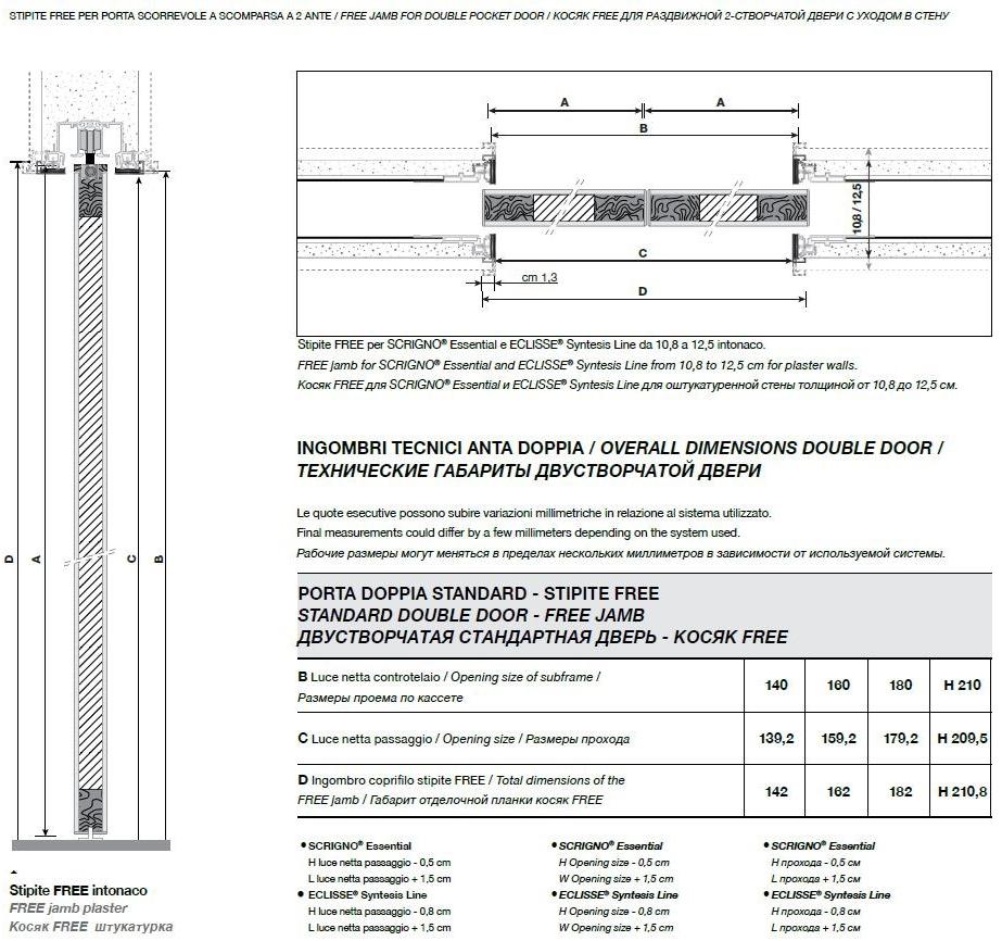Longhi Карманная раздвижная дверь из дерева Aluminiun chic – doors Serie 31 - Вид №12