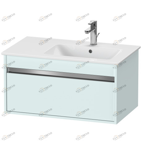 KT641900909 Ketho Тумбочка подвесная Светло-голубой матовый декор Duravit