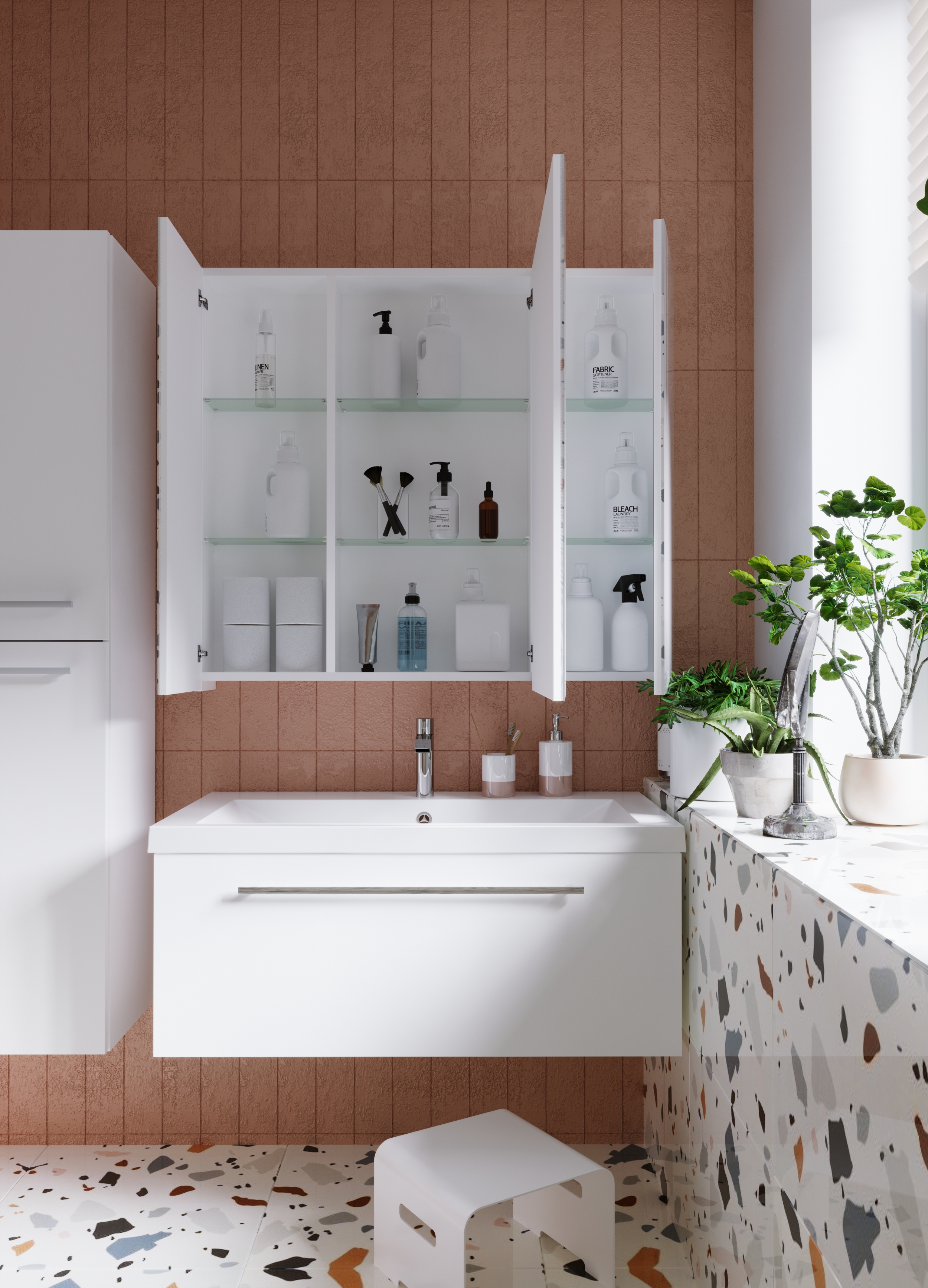 У51043 Тумба Соната 90П 1я, Белый глянец 1 Marka Соната  - Вид №2