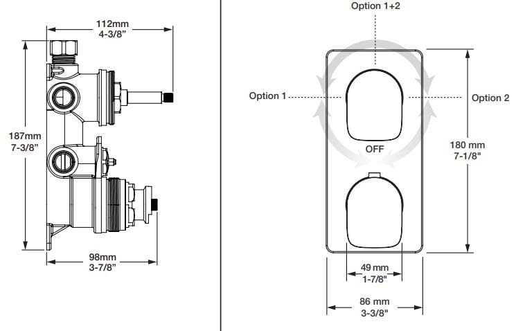 Термостатический набор для душа с душем BARIL PRO-4245-04 ARCH-00125156 - Вид №1