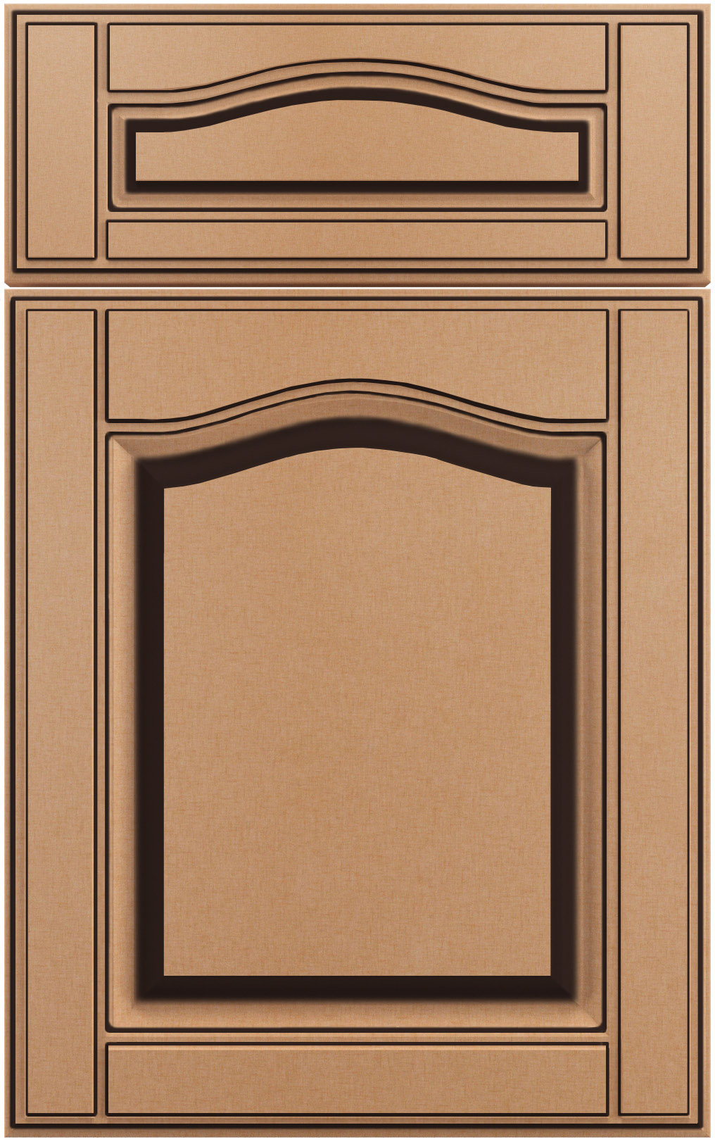 Фасады для кухни Патина Фрезеровка «Оксфорд» Лён золотистый №229 SIST2064-227 SIDAK