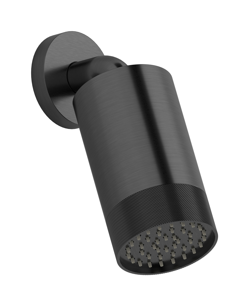 Верхний душ с Кронштейн для душа WE ARE IB rr085on_1 Brushed Black Chrome Spot