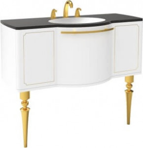 GZ0120.00.BBA+GZ120 Нижний модуль с раковиной бел. золото Creavit