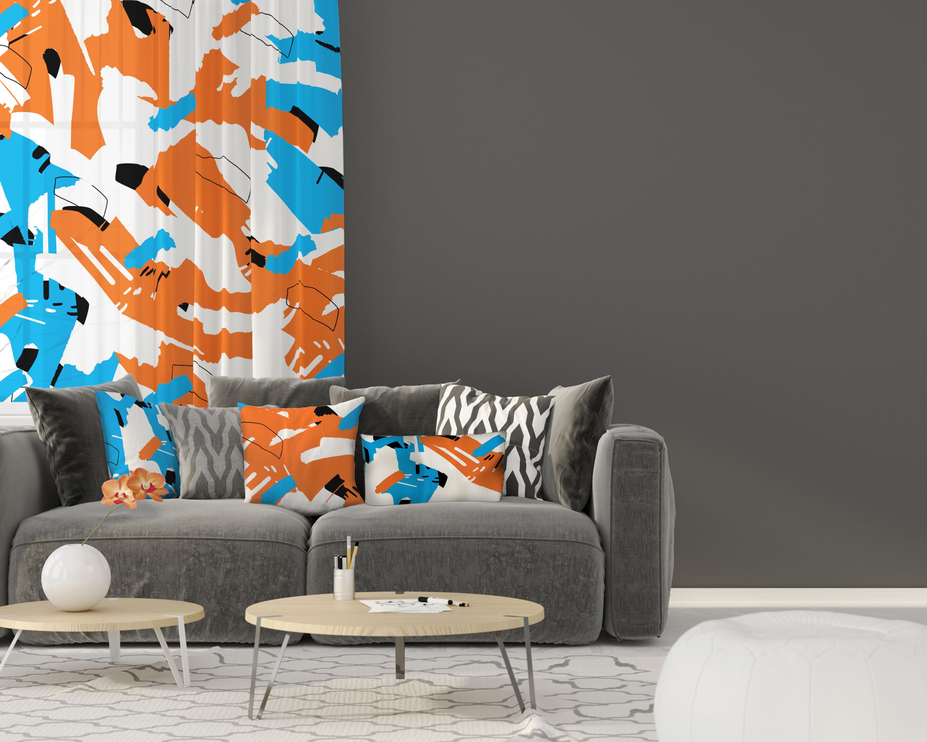 Изготовленные на заказ набивные ткани для мебели ABS Group ARREDI IN TESSUTO ARCH-00098656 - Вид №2