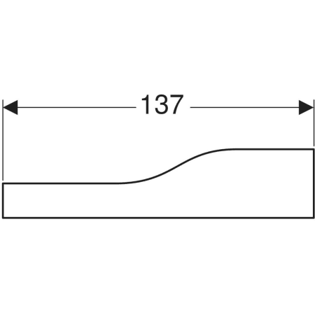 430310227 Фронтальная декоративная панель Geberit Bambini для детской раковины, для трех смесителей для раковины, более низкая раковина слева Geberit  - Вид №3
