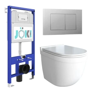 91796614 Комплект: Инсталляция JK01150+Кнопка JK012519CH хром+Lava JK6011037 белый унитаз STLM-1361437