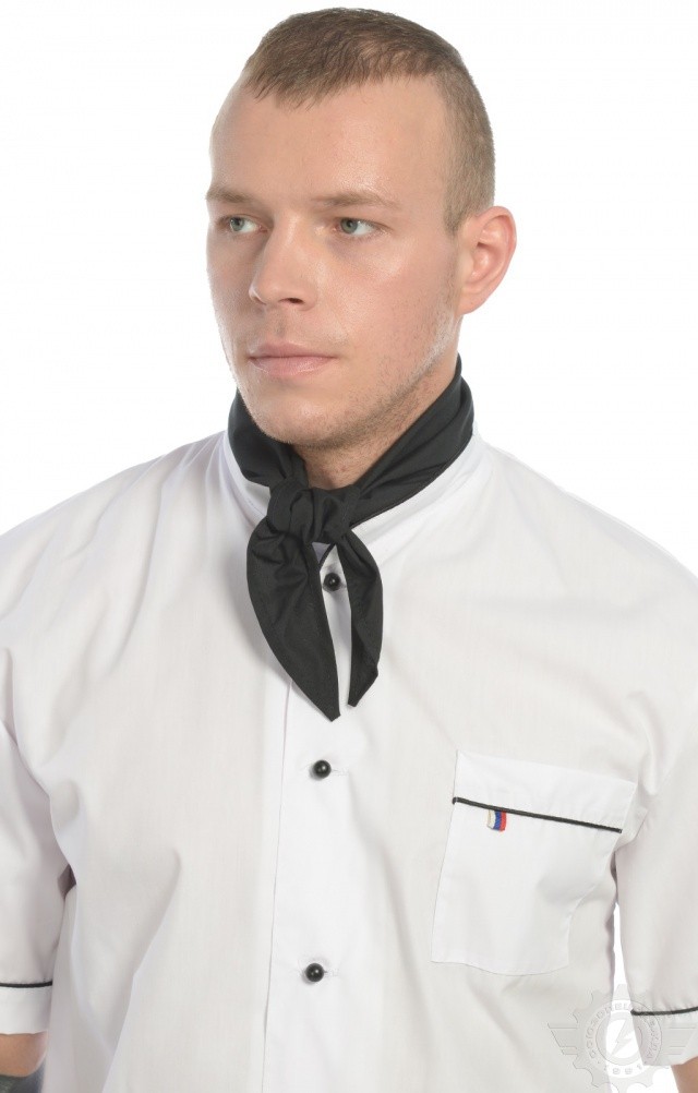 59574 Косынка ткань "Тиси" черная  Повар  размер Спецодежда  - Вид №4