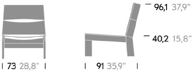 Kettal Садовое кресло из алюминия Band sun-id-1396168 - Вид №1