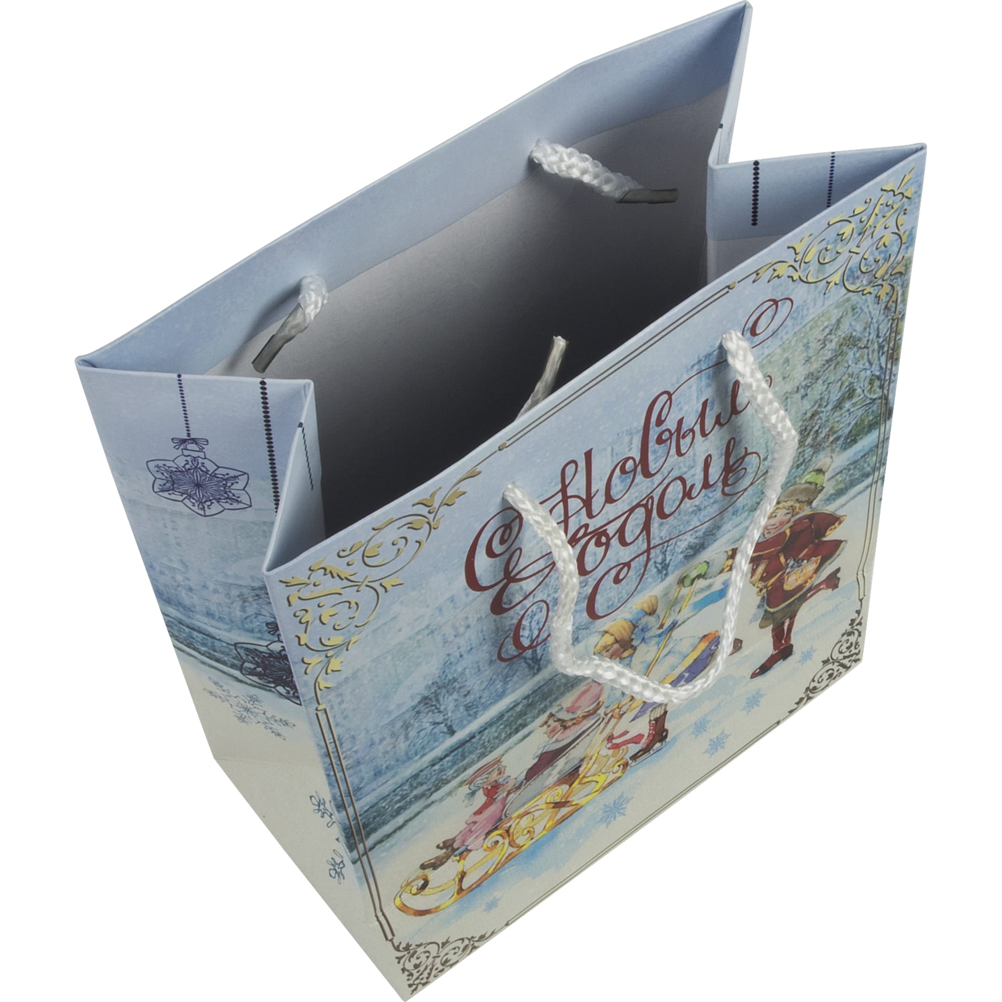 18590483 Пакет новогодний «Счастливое семейство», 18х23х10 см Santreyd  - Вид №2