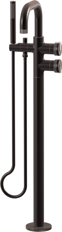 E-11557-R1GM-L1PC-GM Смеситель напольный отдельностоящий (внешняя часть) GRAFF MOD+