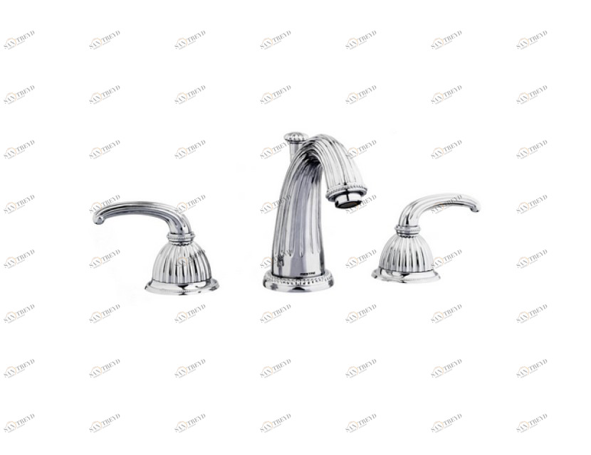 033001.000.00 Набор для раковины с тремя отверстиями Золото 24К Mestre Artica