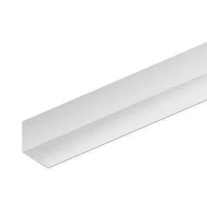 Угол ПВХ 15x15x2700 мм белый