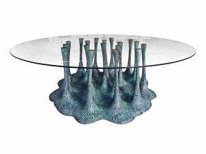 Круглый стол из стекловолокна