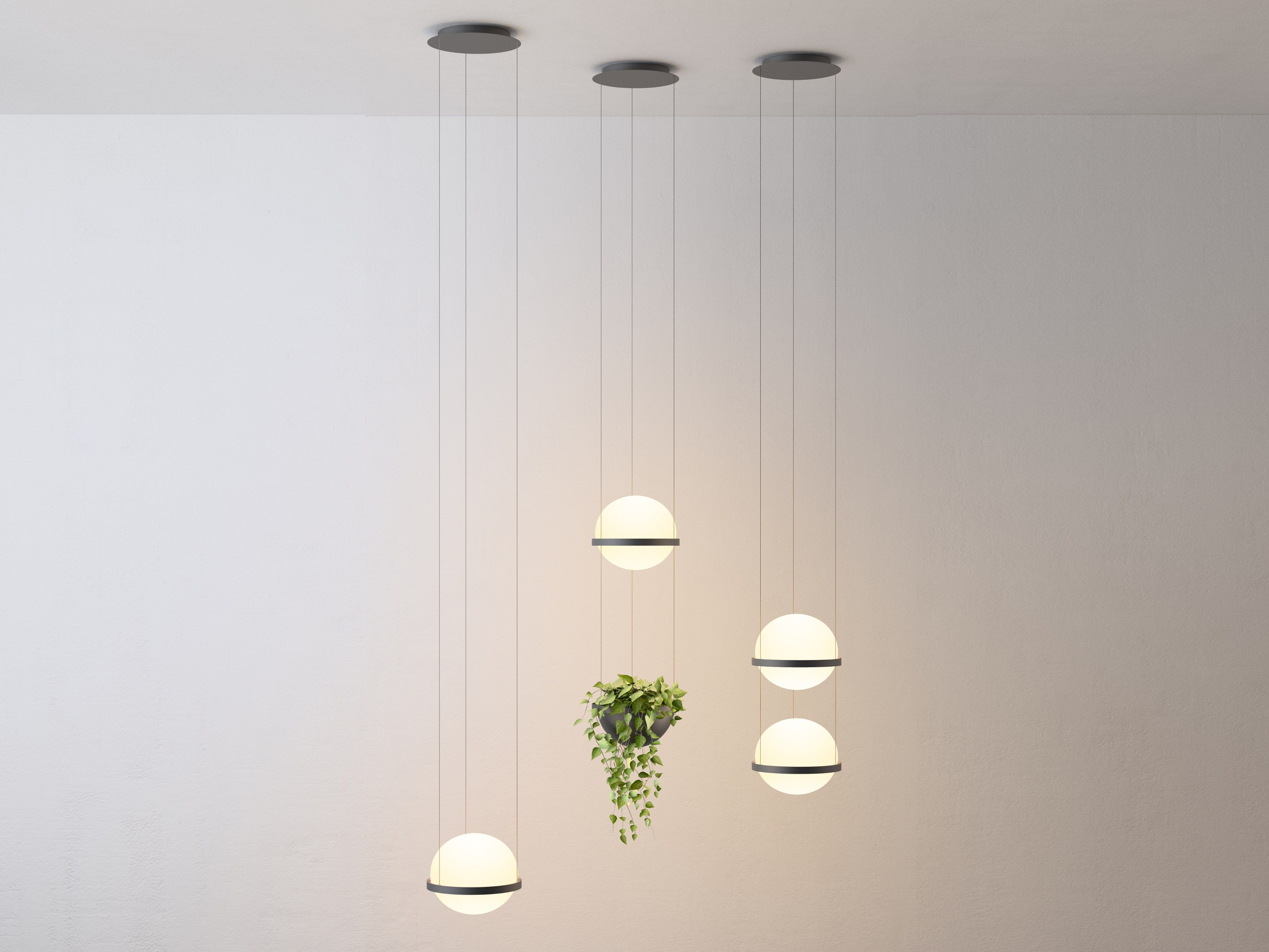 Выдувное стекло светодиодный подвесной светильник Vibia Пальма ARCH-00000969