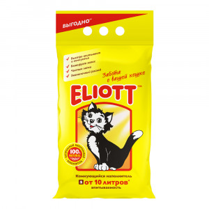 ПР0051928 Наполнитель для кошачьего туалета Clumping комкующийся 5кг ELIOTT