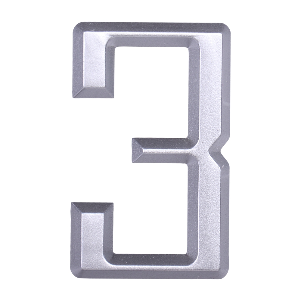 Дверной номер  «3», 37х5х60 мм, серебро LJPS0063 Public Steel Россия 