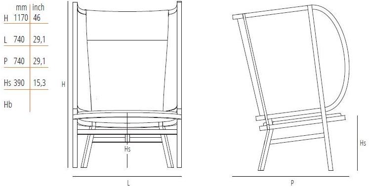 Wiener GTV Design Кресло из бука с высокой спинкой Hideout sun-id-1405907 - Вид №9