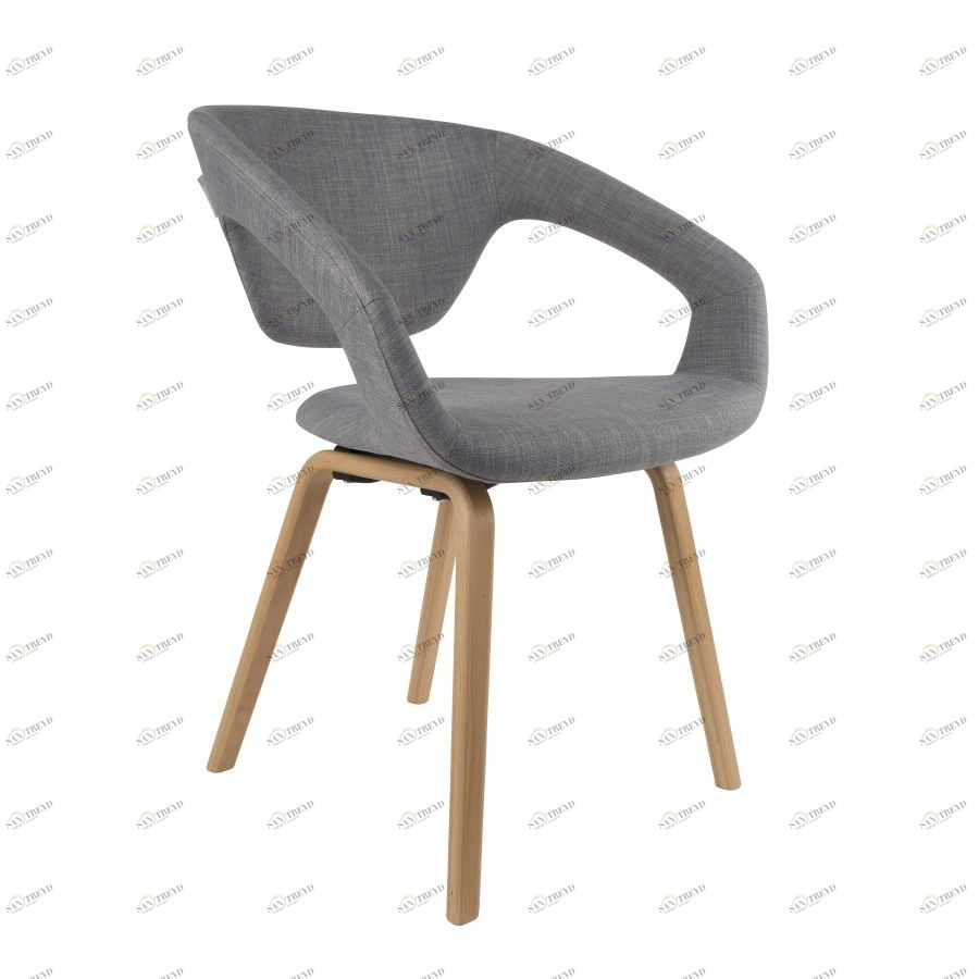 Кресло Flexback серое с бежевым основанием Zuiver 1200126