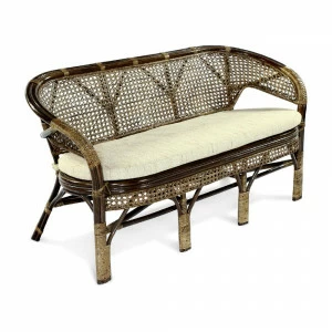 Диван трехместный, ротанг "Пеланги" 02/15С Б ЭКО ДИЗАЙН CLASSIC RATTAN 129495 Бежевый;коричневый