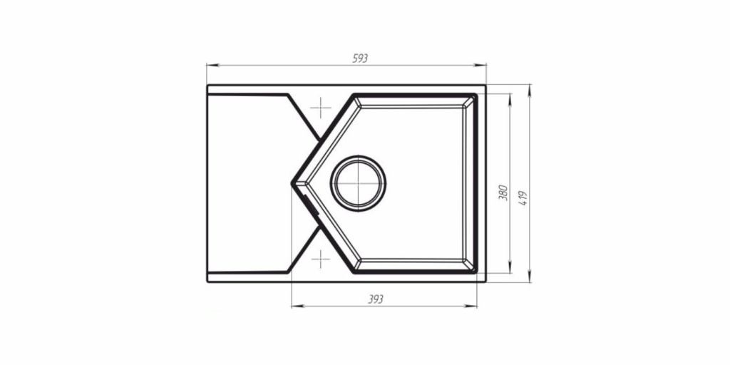 Кухонная мойка Kit Kraken Sea 45 White  - Вид №5