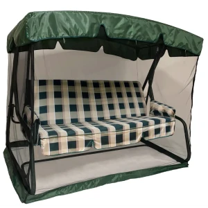 Качели садовые Greengard Эдем 3-местные с тентом и москитной сеткой 89436119
