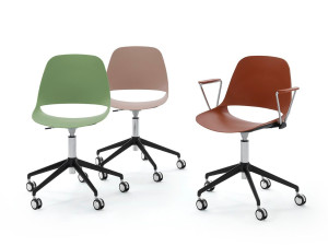 Вращающееся офисное кресло из полипропилена