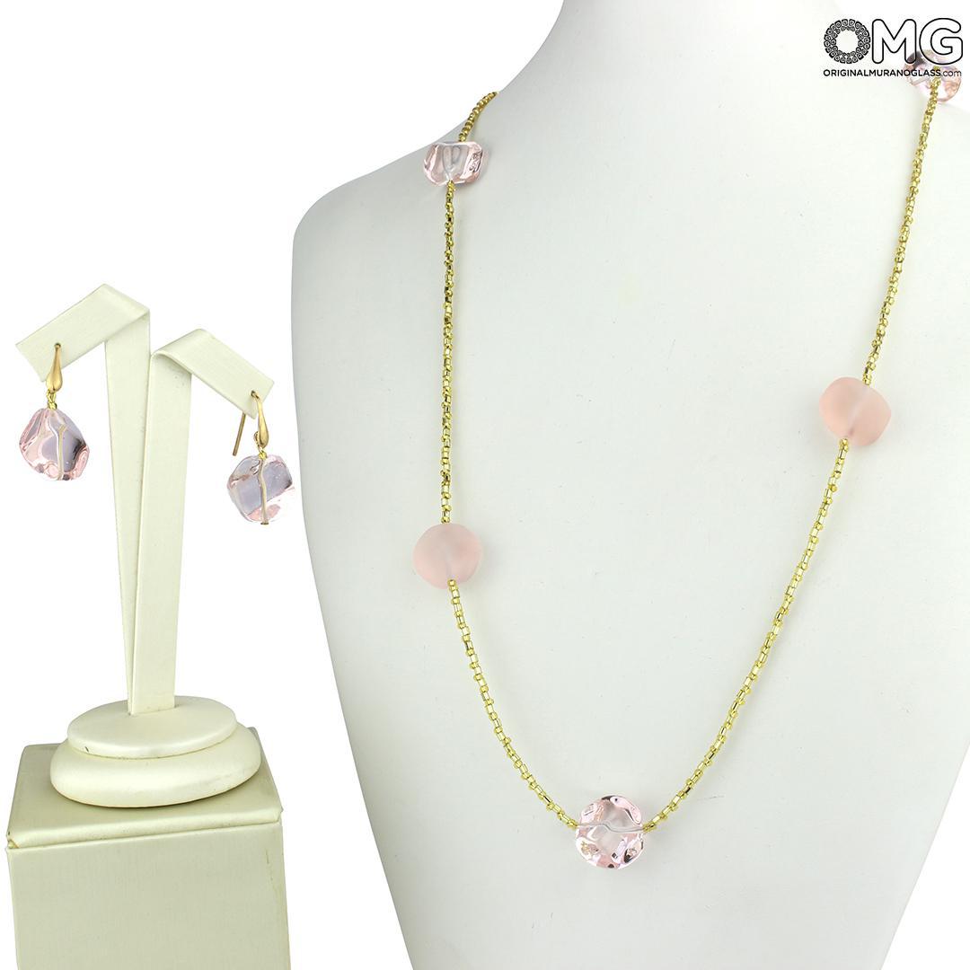 4850 ORIGINALMURANOGLASS Ожерелье с венецианскими бусинами Zattere 3 см  - Вид №1