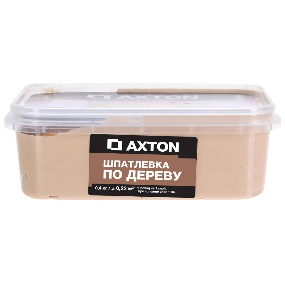 Шпатлевка AXTON для дерева белое масло 0.4 кг - универсальная реставрация 81950900 STLM-0014725