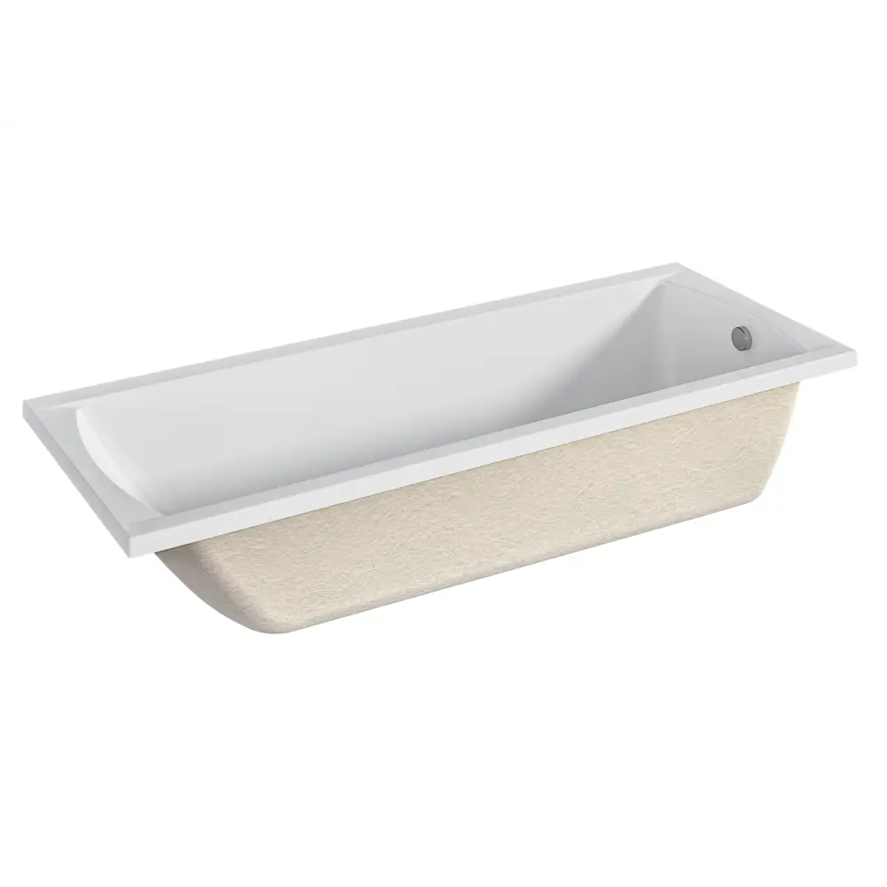 Ванна 100Acryl Ницца акриловая 120x70 см каркас в комплекте STLM-2022294 - Вид №3