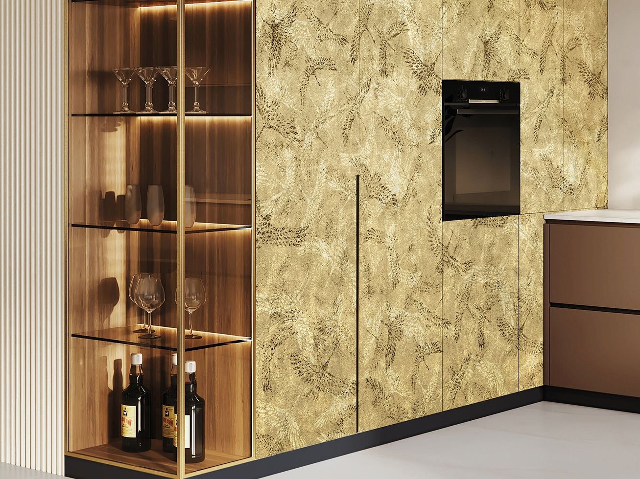 Восточные обои ПВХ бесплатно, экологически чистые, моющиеся WallPepper IN VOLO ARCH-00132727