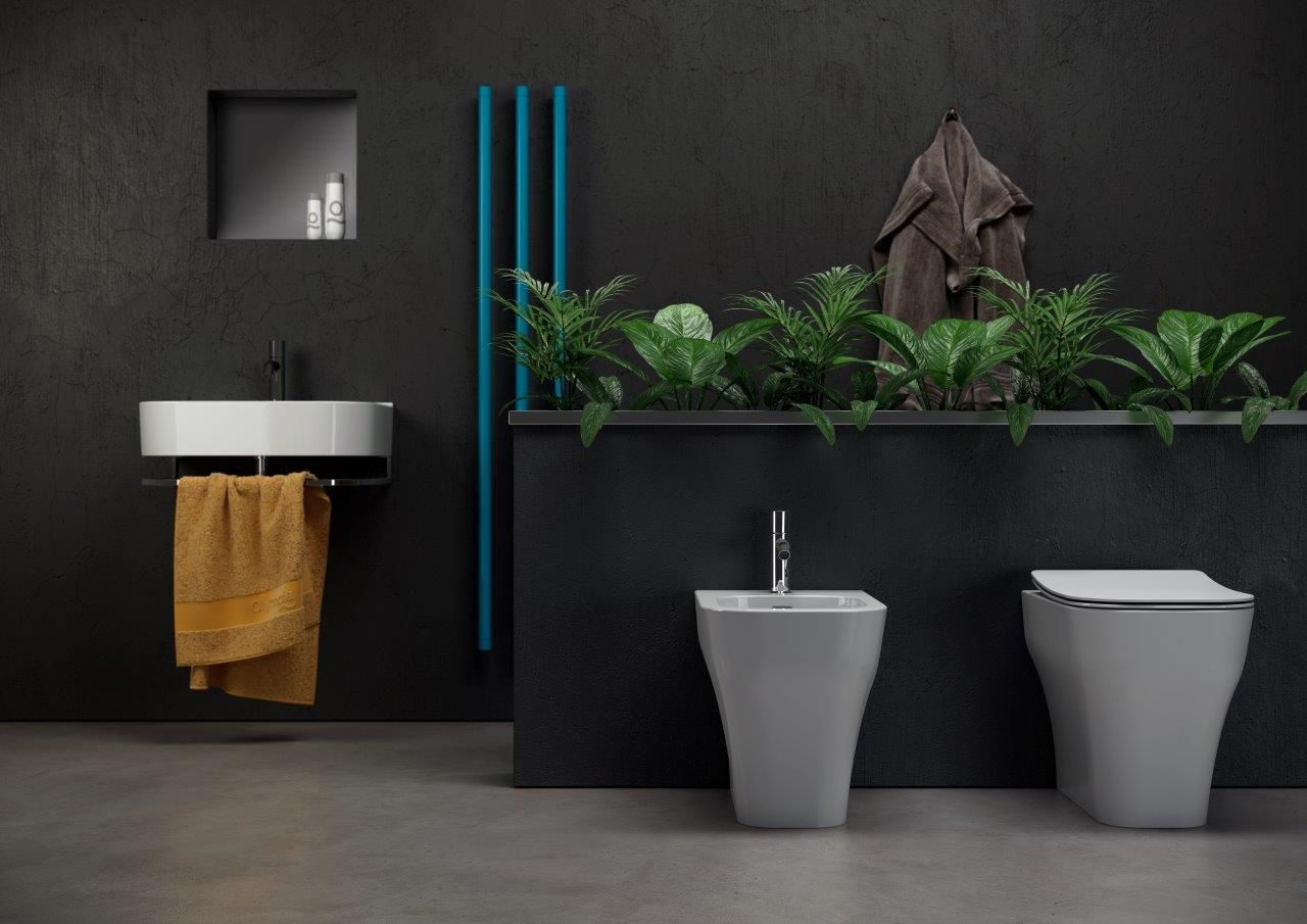 Биде из стекла с переливом на полу Olympia Ceramica Synthesis Eco ARCH-00151191 - Вид №2