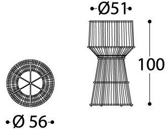 Varaschin Высокий садовый горшок из пвх  4708  - Вид №2