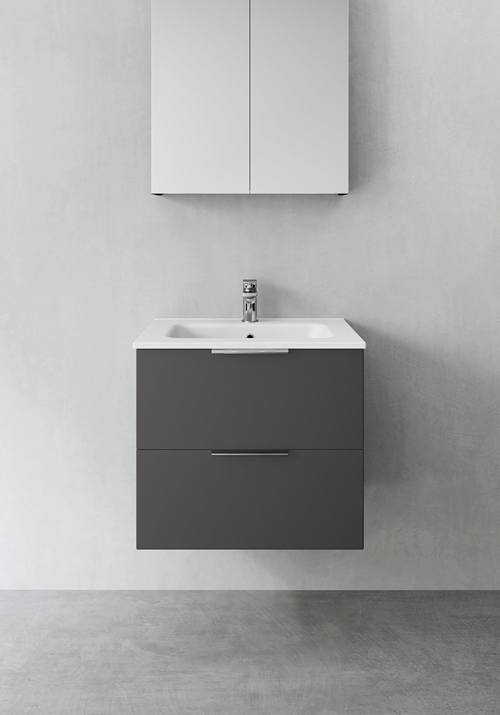 1390225 Шкаф Для Умывальника Компактная Форма Antracit 600 Hafa  Антрацитовый 