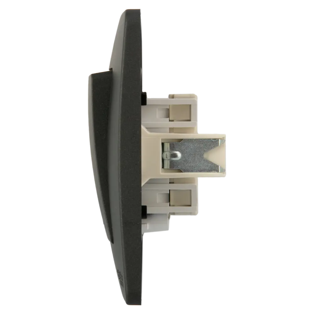 Выключатель встраиваемый Systeme Electric Blanca 1 клавиша с подсветкой цвет антрацит 86728913 STLM-2211864 - Вид №3