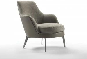 Flexform Кресло из ткани с подлокотниками Guscio